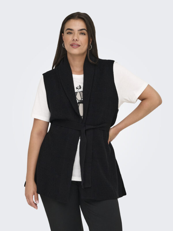 CARKATIA SL RIB WRAP VEST KNT