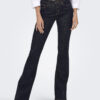 ONLBLUSH MID FLARED STAYBLUE DNM REA023