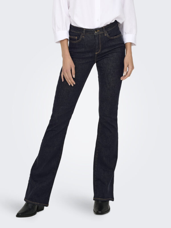 ONLBLUSH MID FLARED STAYBLUE DNM REA023
