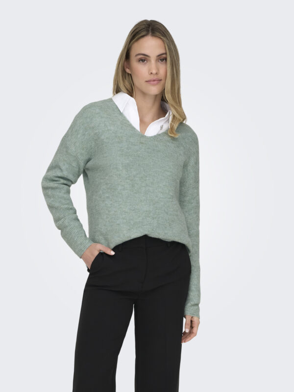 ONLCAMILLA V-NECK L/S PULLOVER KNT NOOS